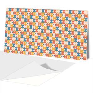 Panel Dekoracyjny 100x50 PCV  Retro Wzór Kolory