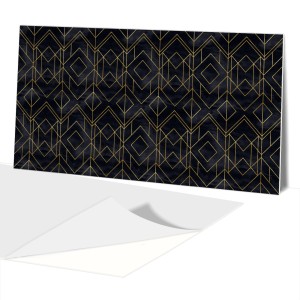 Panel Dekoracyjny 100x50 PCV  Złote Linie Geometria
