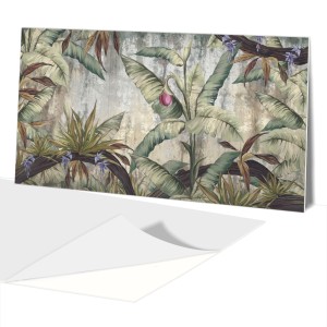 TROPIKALNE ROŚLINY panel PCV łazienkowy 100x50 cm