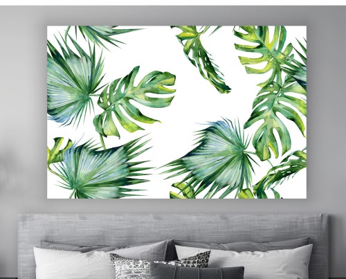 obraz na płótnie canvas LIŚCIE MONSTERAMONKY