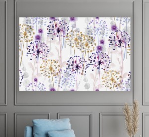 obraz na płótnie canvas kwiaty czosnek jak malowany