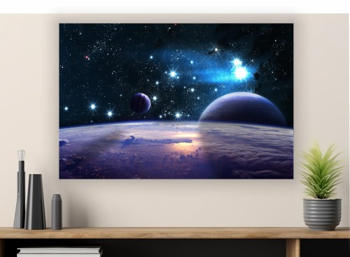 obraz na płótnie canvas KOSMOS GWIAZDY
