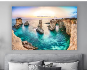 Obraz KLIF MORZE OCEAN WIDOK do salonu na płótnie canvas 