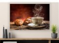 OBRAZ FILIŻANKA KAWA do kuchni kawiarni CROISSANTY COFFE