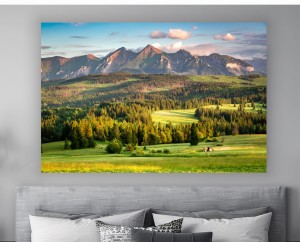 OBRAZ WIDOK NA TATRY GÓRY na płótnie canvas