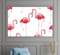 Obraz DRUKOWNY na płótnie canvas DO SALONU FLAMINGI 