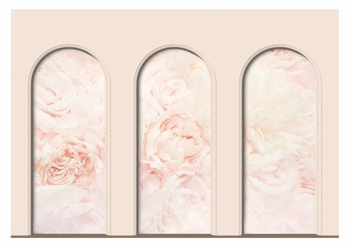 Fototapeta KWIATY do salonu sypialni ozdobne ŁUKI 