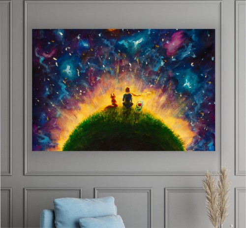 Mały Książe OBRAZ dla dzieci canvas na płótnie