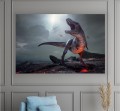 obraz DINOZAUR na płótnie canvas Dinozaury Burza