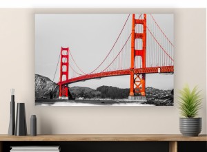 obraz DO SALONU na płótnie canvas CZERWONY MOST 