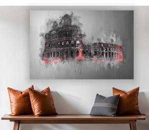 Obraz Colloseum Rzym fine art do salonu na płótnie canvas 