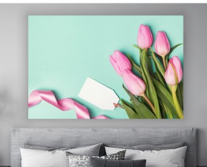 obraz do sypialni na płótnie canvas BUKIET TULIPANÓW