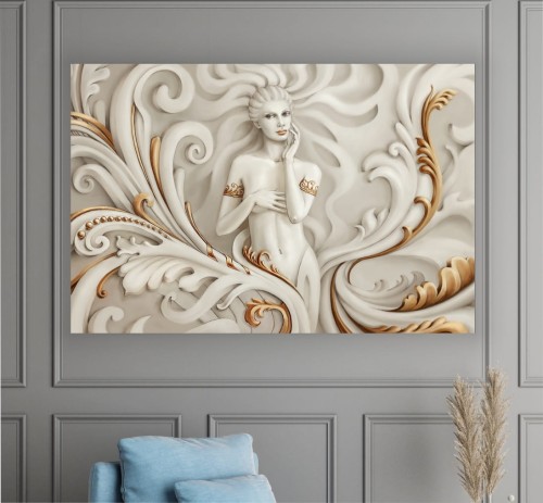 obraz na płótnie canvas bogini kobieca figura