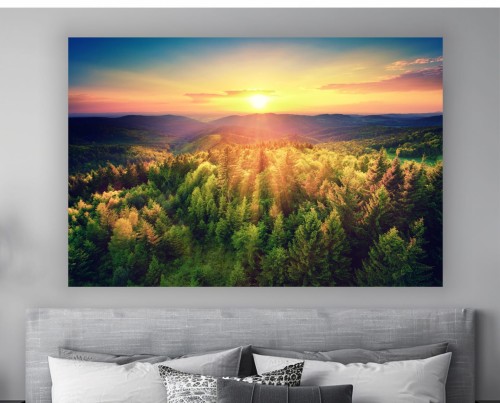 Obraz Bieszczady Góry Las na płótnie canvas