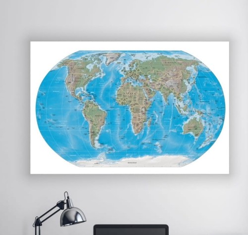 MAPA ŚWIAT obraz na płótnie canvas GLOBUS 
