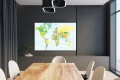MAPA ŚWIATA obraz na korku KRAJE PAŃSTWA MAPA EDUKACYJNA