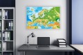 MAPA NA KORKU Europa mapa Europy PINEZKI GRATIS 