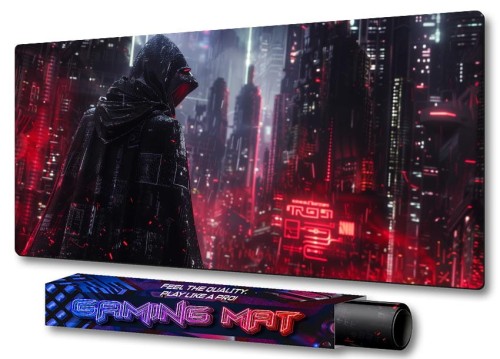 PODKŁADKA GAMINGOWA DARK NINJA CITY MATA NA BIURKO DLA GRACZA