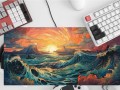 MATA GAMINGOWA NA BIURKO dla gracza OCEAN FALE SUN