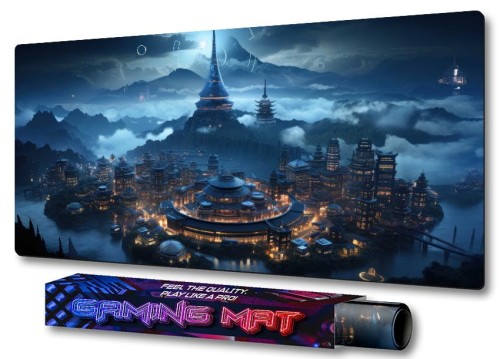 PODKŁADKA POD MYSZ GAMINGOWA Illuminated CITY na biurko gammer