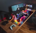 GAMING MAT podkładka na biurko XBOX PS5 KOLOROWY PAD dla graczy 
