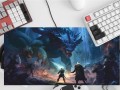 PODKŁADKA DLA GRACZA fantasy dragon GAMINGOWA MATA ANTYPOŚOIZGOWA