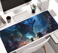 PODKŁADKA DLA GRACZA fantasy dragon GAMINGOWA MATA ANTYPOŚOIZGOWA