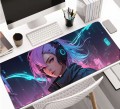 Podkładka Pod Mysz Dla Graczy CYBERPUNK PINK GIRL ANIME
