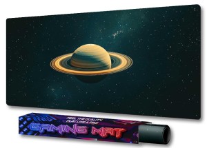 Podkładka Gamingowa na biurko Saturn panety kosmos