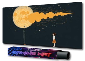 Duża podkładka pod mysz do gier MOON KSIĘŻYC ABSTRAKCJA