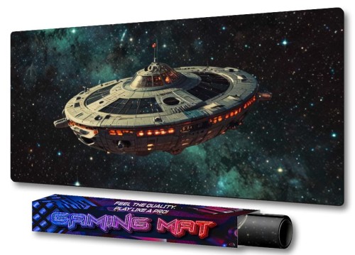 DUŻA PODKŁADKA POD MYSZ GAMINGOWA Alien Ship wars GAMING PRO