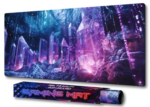 GAMINGOWA podkładka na biurko antypoślizgowa Glowing Crystals 