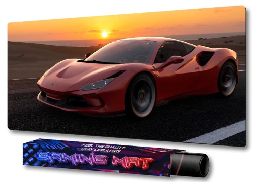 PODKŁADKA POD KLAWIATURĘ GAMINGOWA red fast car 