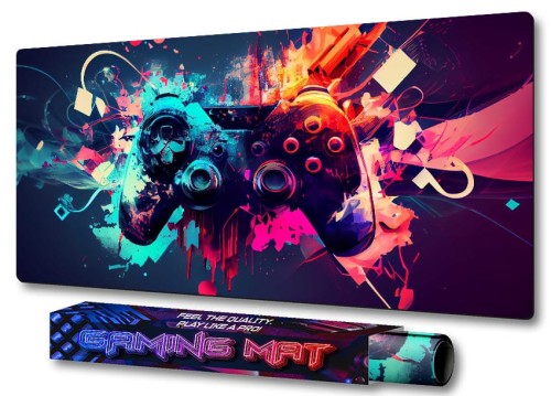 MATA GAMINGOWA NA BIURKO Abstract gaming joystick pad DLA GRACZY