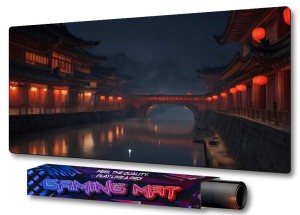 PODKŁADKA NA BIURKO GAMING CHIŃSKIE DOMY NAD WODĄ