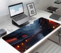 PODKŁADKA NA BIURKO GAMING SPACER CHIŃSKIM MIASTECZKIEM NOCĄ