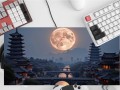 PODKŁADKA NA BIURKO GAMING Chińska Pagoda Pełnia Księżyca