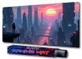 PODKŁADKA NA BIURKO GAMING Anime Retro Cyberpunk City
