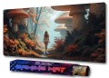 PODKŁADKA NA BIURKO GAMING Kobieta Wsród Magicznych Grzybów 