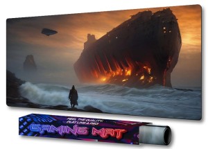 PODKŁADKA NA BIURKO GAMING Zardzewiały Wrak Statku Wastelands