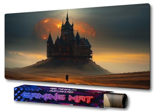 PODKŁADKA NA BIURKO GAMING Mroczny Gotycki Zamek Medieval