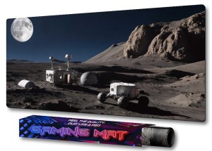 PODKŁADKA NA BIURKO GAMING Space Base With Space Rover Cosmic