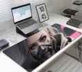 PODKŁADKA NA BIURKO GAMING Anime Cyberpunk Girl With White Hair