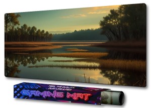 PODKŁADKA NA BIURKO GAMING Spokojne Mokradła Dwa Lasy