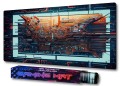 PODKŁADKA NA BIURKO GAMING Nano Technology Circuit Cyberspace Board