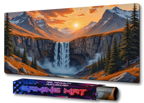 PODKŁADKA NA BIURKO GAMING Wodospad Bajkowa Kraina Czarów