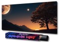 PODKŁADKA NA BIURKO GAMING Wschód Trzech Księżyców Nad Łąką