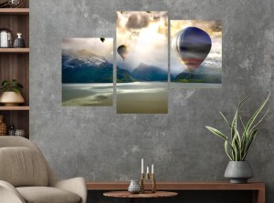 Obraz Kapadocja BALONY GÓRY na płótnie canvas do salonu