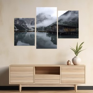 Obraz Górska przystań mgła natura DO SALONU SYPIALNI