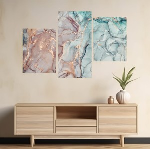OBRAZ marmur na płótnie NOWOCZESNY TRYPTYK 